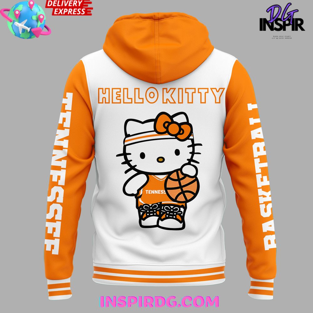 Tennessee Volunteers Basketball X Hello Kitty Night Hoodie - Image 3