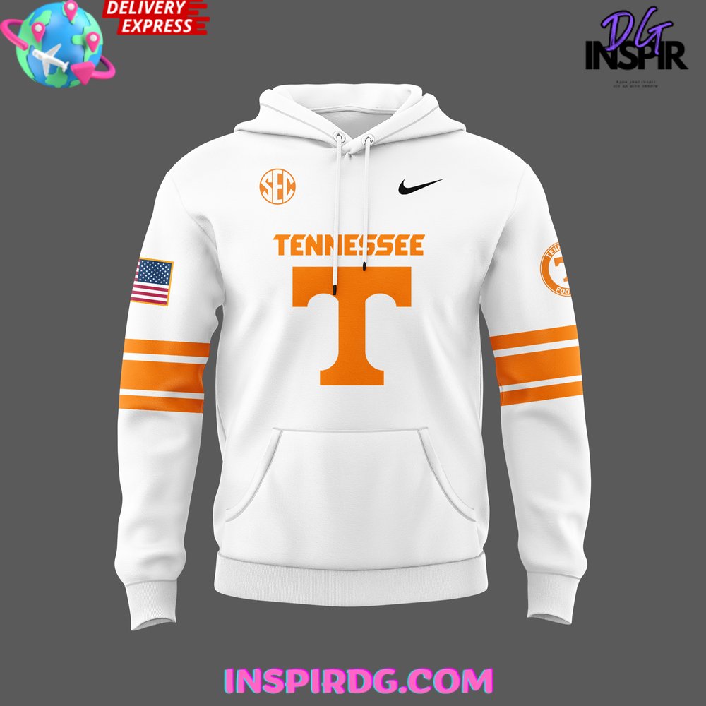 Tennessee Volunteers Firefighter Appreciation Night White Hoodie - Image 2