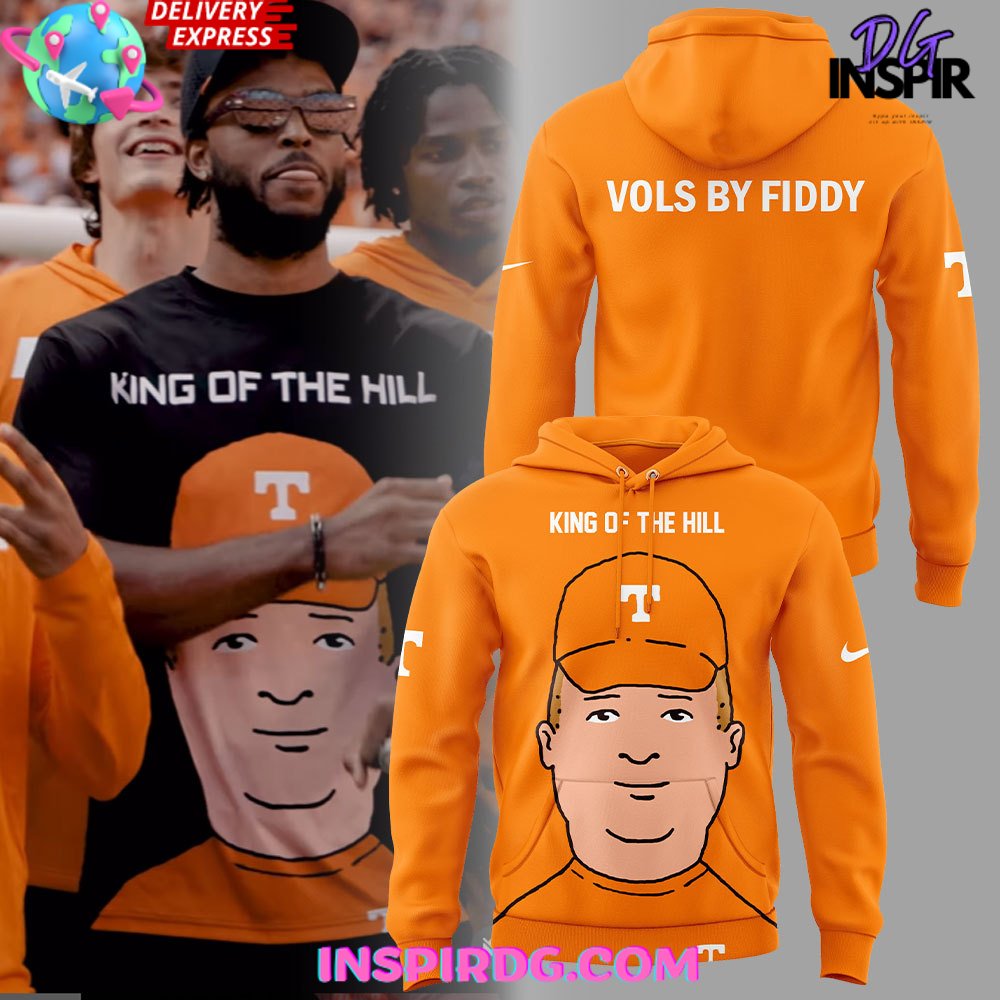 Tennessee Volunteers King Of The Hill 2024 Orange Hoodie