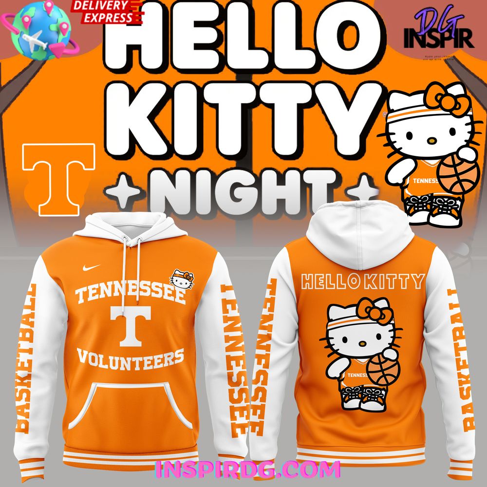 Tennessee Volunteers Men’S Basketball X Hello Kitty Night Hoodie