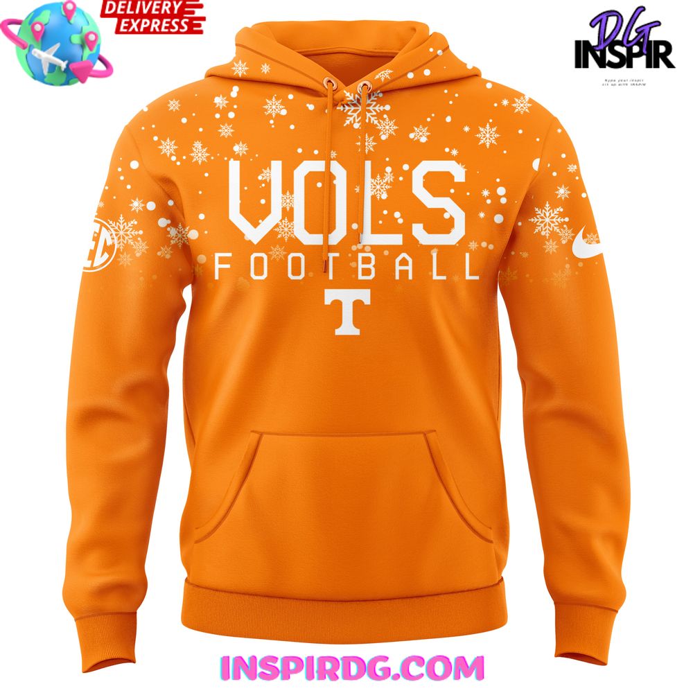 Tennessee Volunteers Snowflake Christmas Edition Hoodie - Image 2