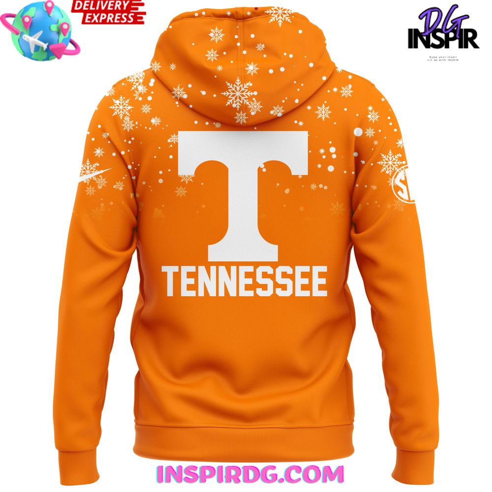 Tennessee Volunteers Snowflake Christmas Edition Hoodie - Image 3