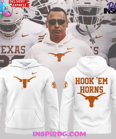 Texas Longhorns Hook 'Em Horns Nike Sec White Hoodie