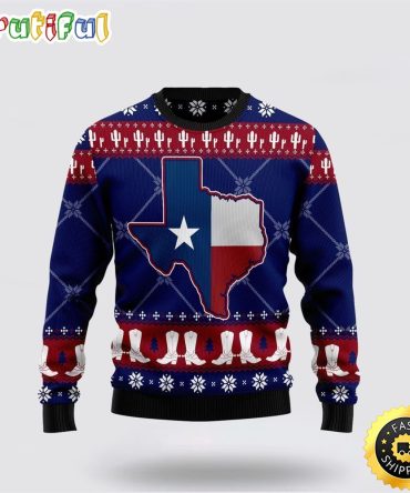 Texas Map Symbols Pattern Ugly Christmas Sweater Christmas Gift For That Everyone Will Love