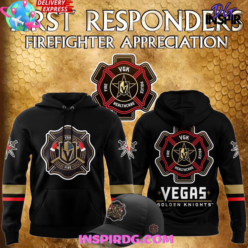 Vegas Golden Knights Firefighter Appreciation Night 2024 Hoodie