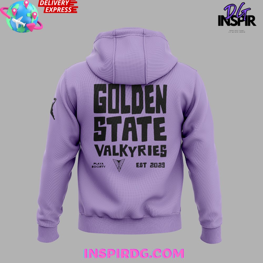 Wnba Golden State Valkyries Purple Hoodie - Image 3