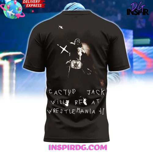 Wrestlemania Xli Travis Scott 2025 T-Shirt - Image 3