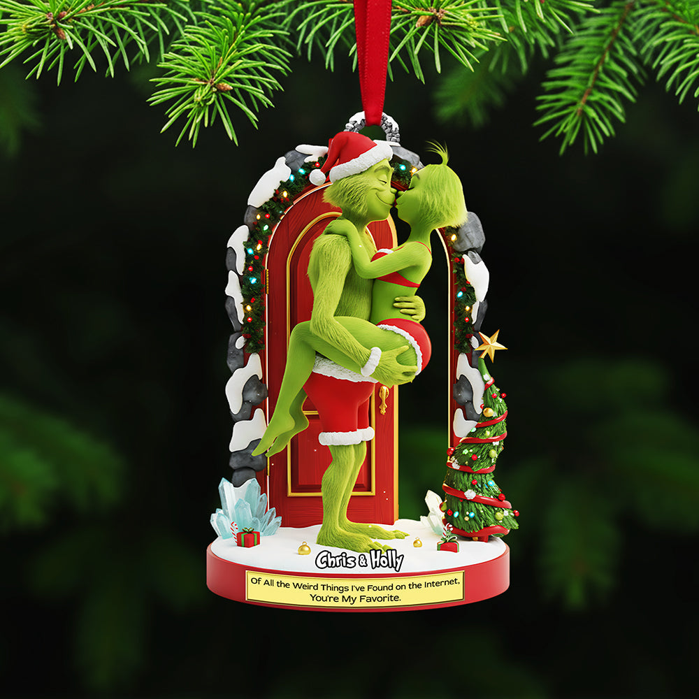 Of All The Weird Things I’Ve Found On The Internet, You’Re My Favorite - Naughty Couple Christmas Ornament - Personalized Gift For Couples