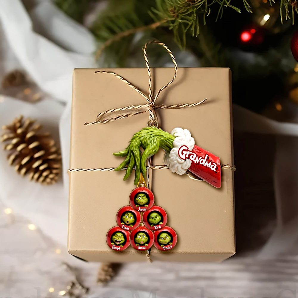 “Celebrate Family Joy With Our Green Monster Ornament” - Personalized Christmas Ornament For Family - Ideal Gift For Loved Ones - Image 5