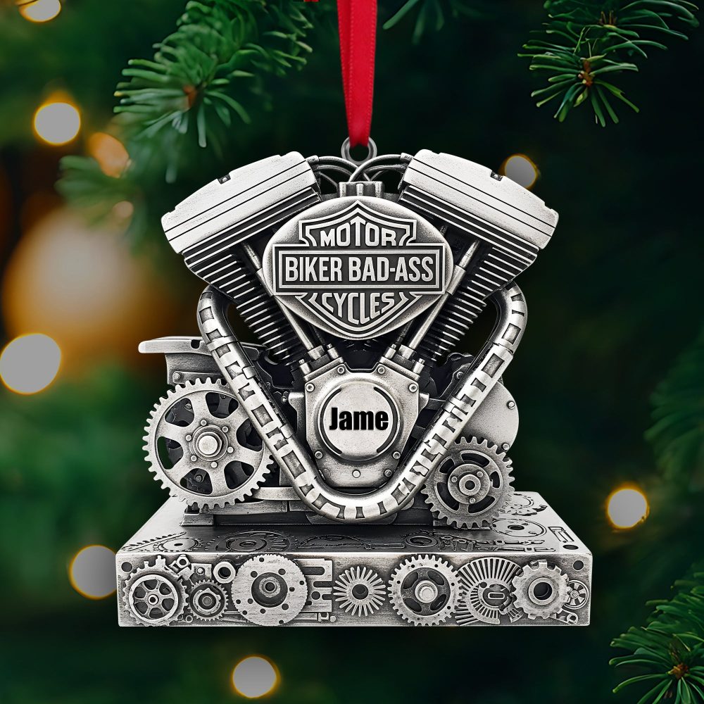 Celebrate Your Biker Spirit - Personalized Strong Motorcycle Engine Ornament - Perfect Gift For Bikers - Image 3