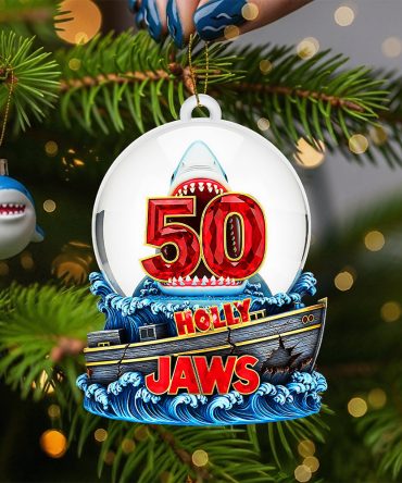 “Celebrate The Iconic 50 Years!” - Personalized Great Bite Ornament - Custom Gift For Movie Lovers