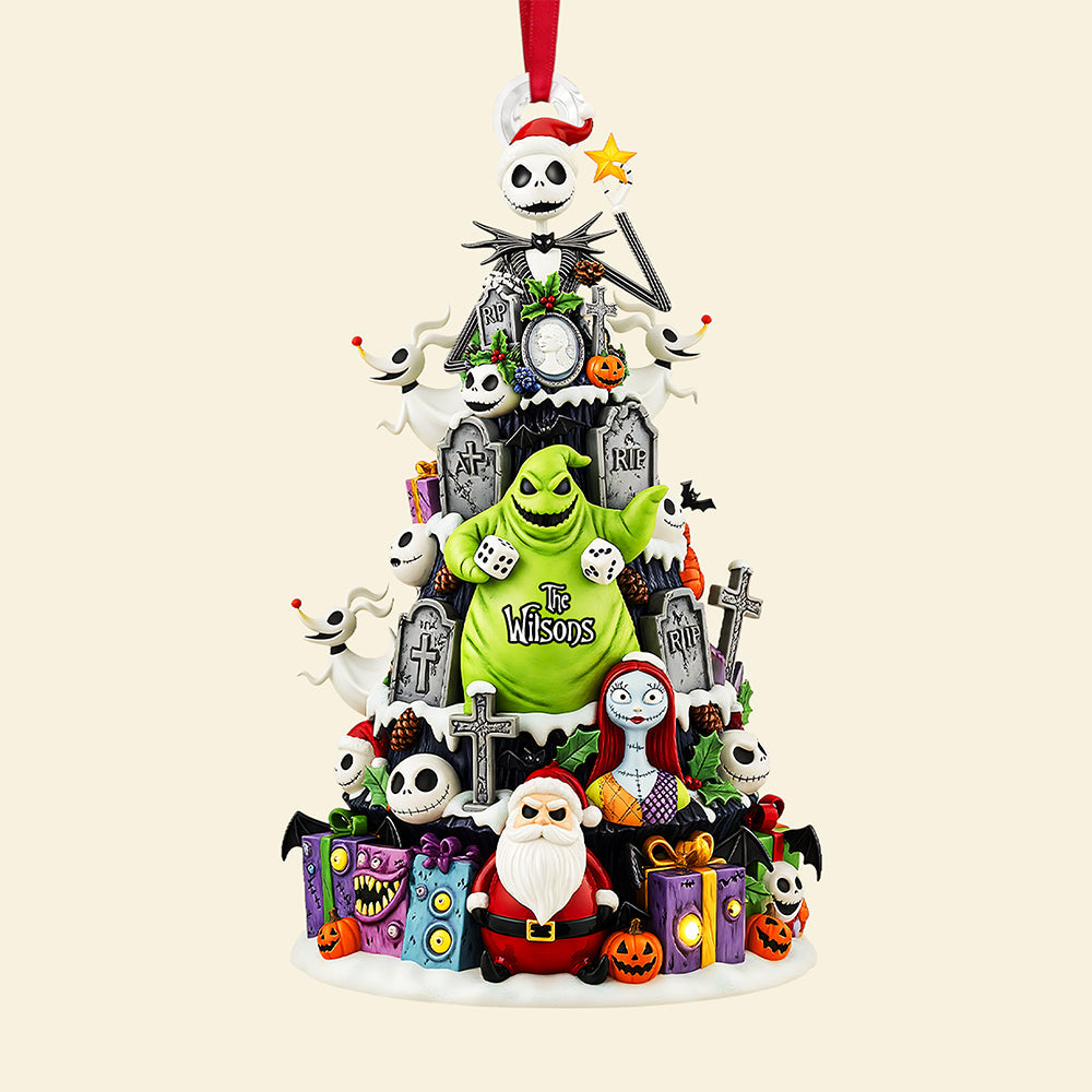 “Embrace The Spooky Spirit!” - Personalized Spooky Family Tree Ornament - Unique Gifts For Families & Friends - Image 4