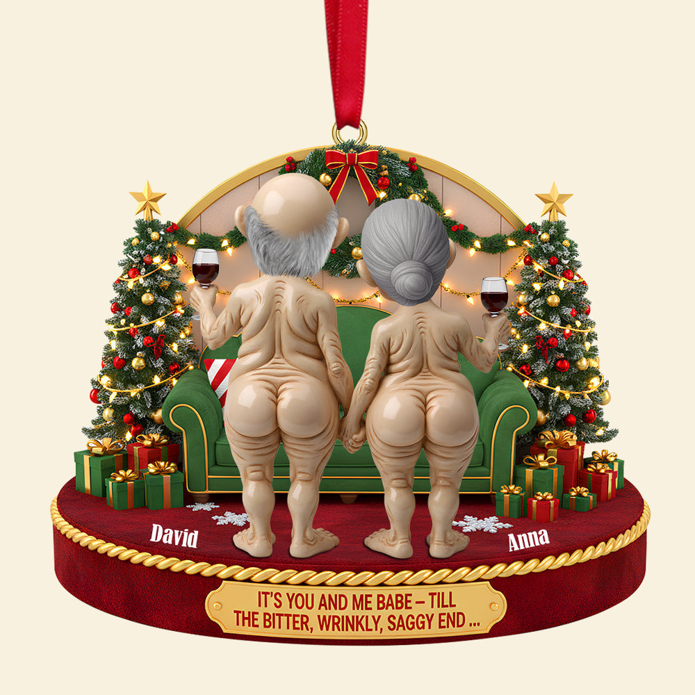 It'S You And Me, Babe - Personalized Christmas Ornament For Couples - Image 5