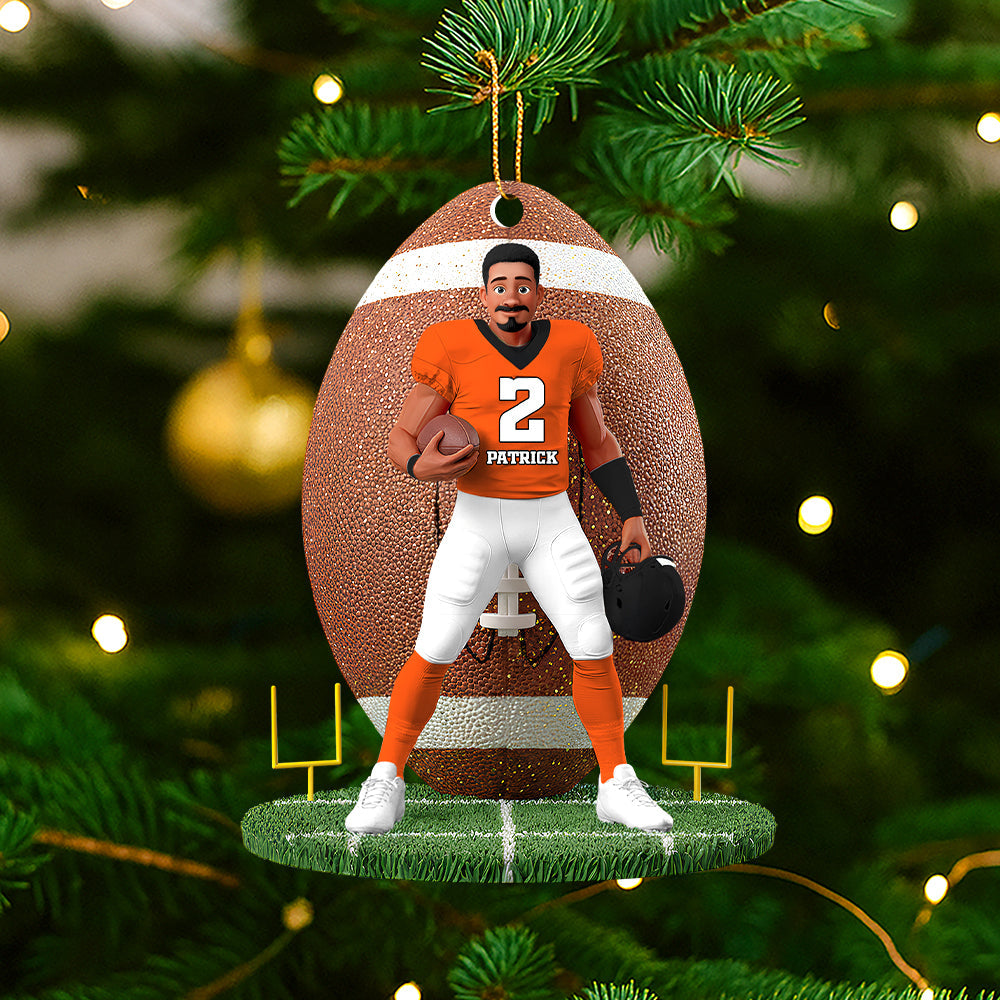 “Score Big This Christmas!” - Personalized Christmas Ornament For True Fans - Image 3