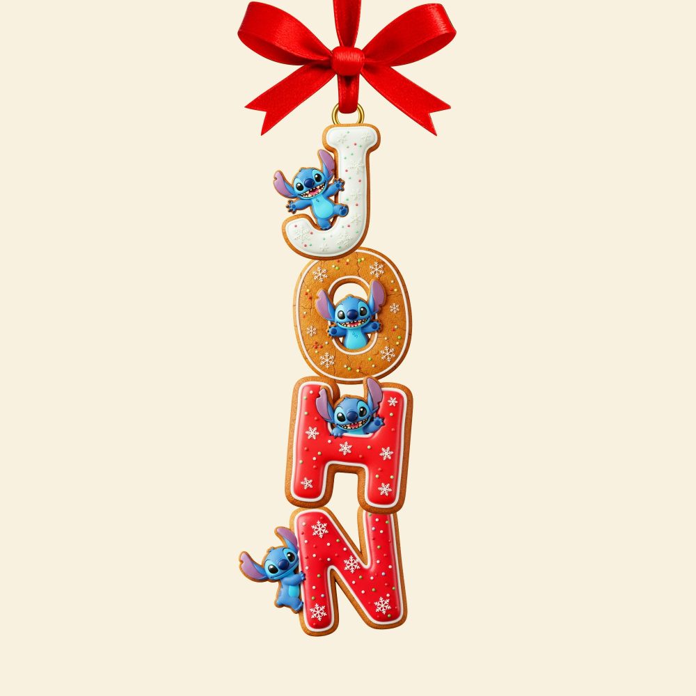 Celebrate The Holidays With Personal Touch - Gingerbread Custom Name Alphabet Ornament - Perfect Personalized Gift For Friends, Family, And Kids - Image 3