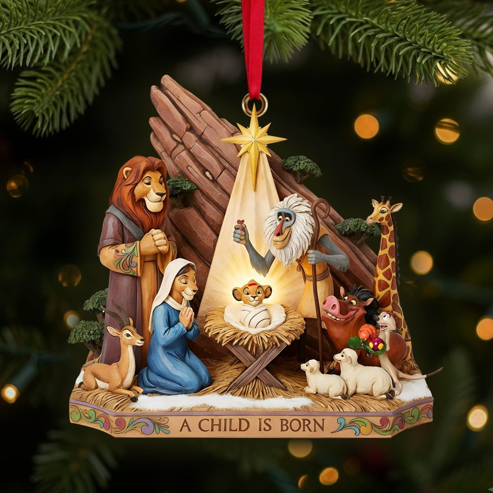 A Child Is Born - Born Of A Pride Nativity Christmas Ornament - Custom Gift For Movie Fans - Image 4