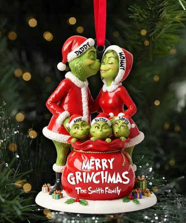 Celebrate Family Joy With Festive Love - Personalized Christmas Ornament