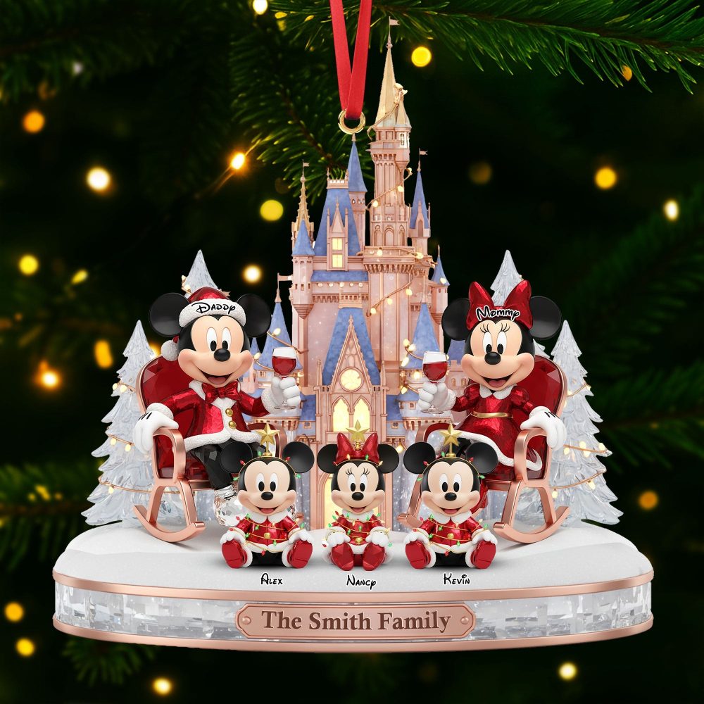 “Celebrate Family Togetherness” - Personalized Family Christmas Ornament - Custom Gift For Parents, Kids, And Loved Ones