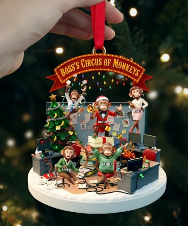 Bring Joy And Laughter With Our Funny Boss'S Circus Ornament - Personalized Gift For Fun Office Workers