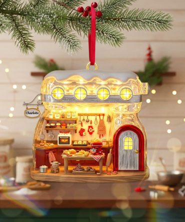 Bake Your Heart Out! - Baking Mixer Cozy House Acrylic Ornament - Personalized Gift For Baking Lovers, Friends, Family, And Any Occasion