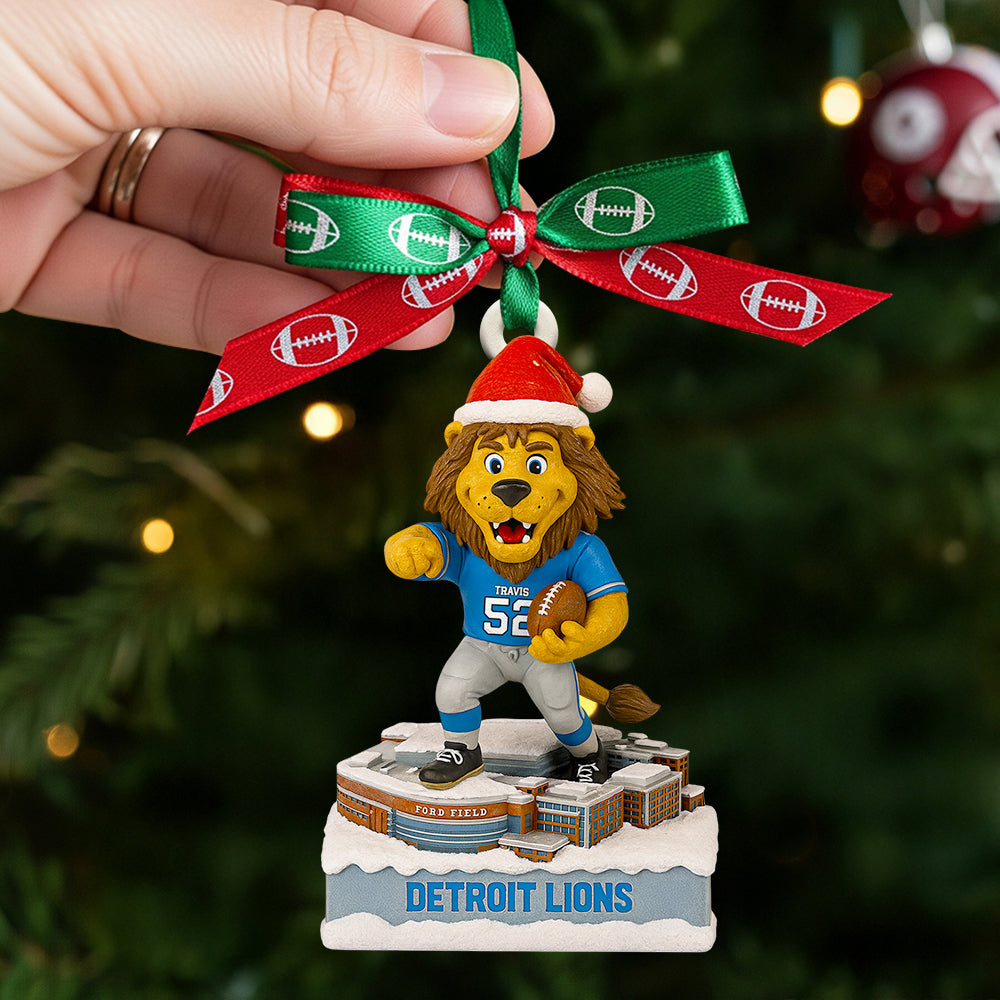 Celebrate Football Spirit With This Personalized Stadium Christmas Ornament - A Unique Gift For Football Enthusiasts! - Image 3