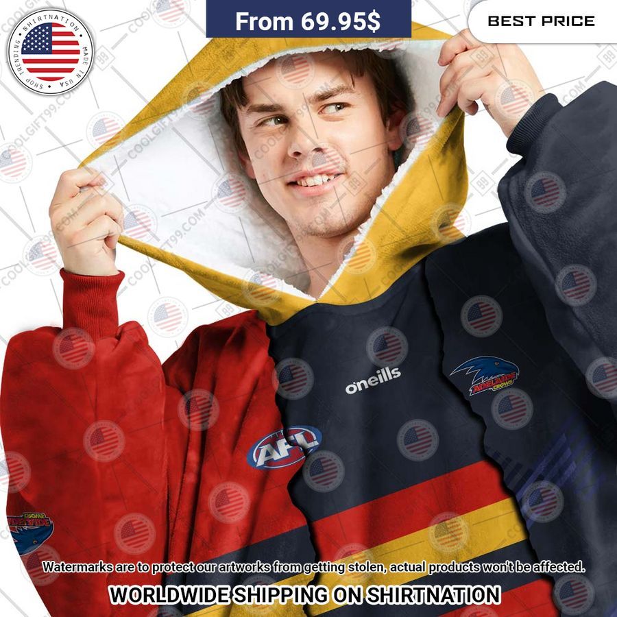 Adelaide Crows Mix Hoodie Blanket - Image 2