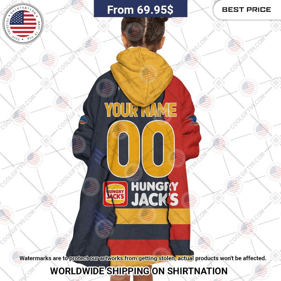 Adelaide Crows Mix Hoodie Blanket - Image 5