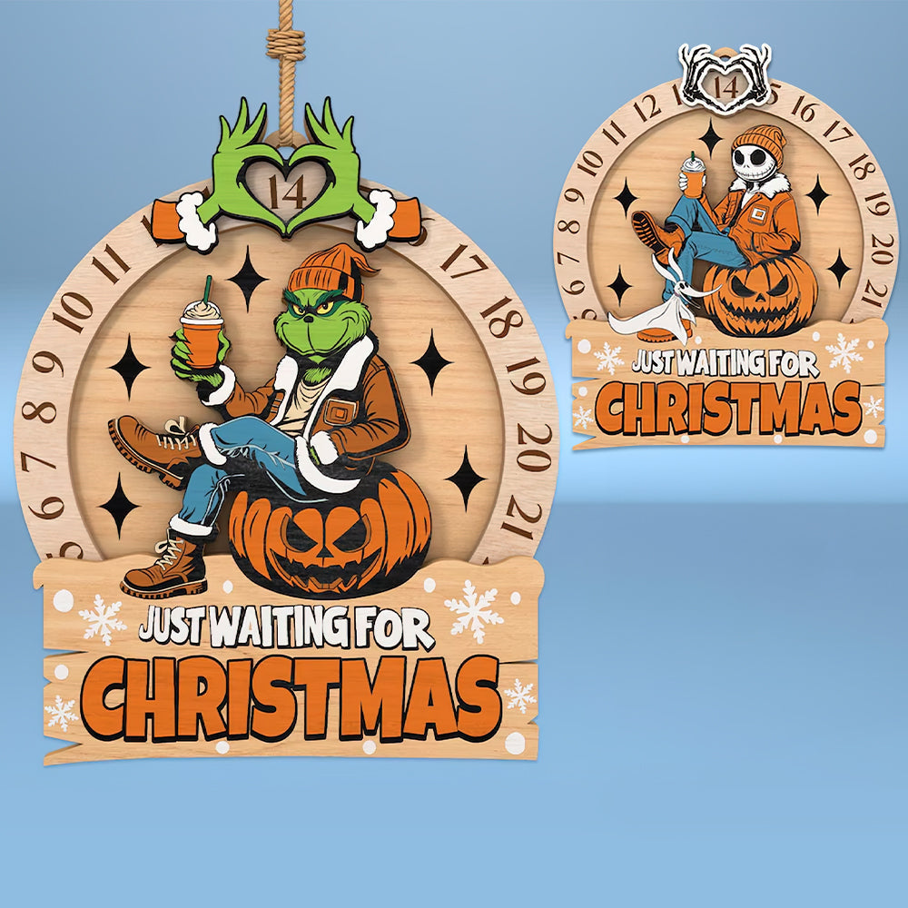 Funny Gifts For Christmas Lovers Ornament 50Acxx280824 Just Waiting For Christmas