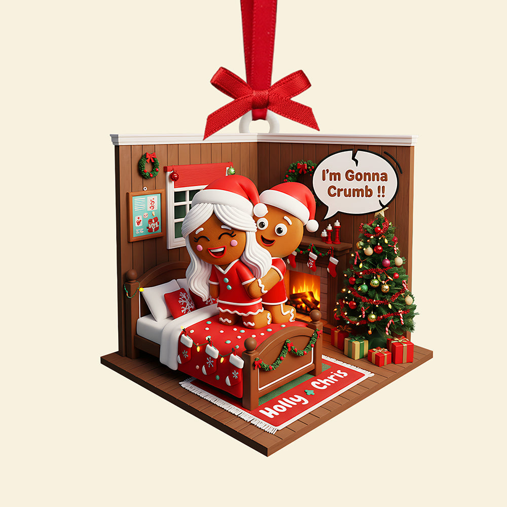 Personalized Gingerbread Couple Christmas Ornament - Perfect Gift For Couples - Image 4