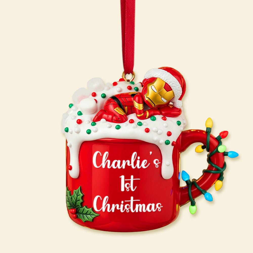 “Celebrate The Magic Of Christmas!” – Baby Christmas Ornament, Personalized Gift For Kids, Family & Fans - Image 3