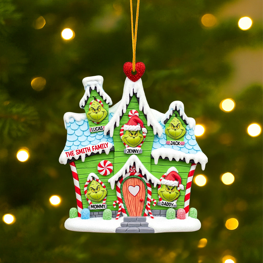 Celebrate Family Joy With Our Grinch-Inspired Christmas Ornament - Personalized Gift For Loved Ones - Image 3
