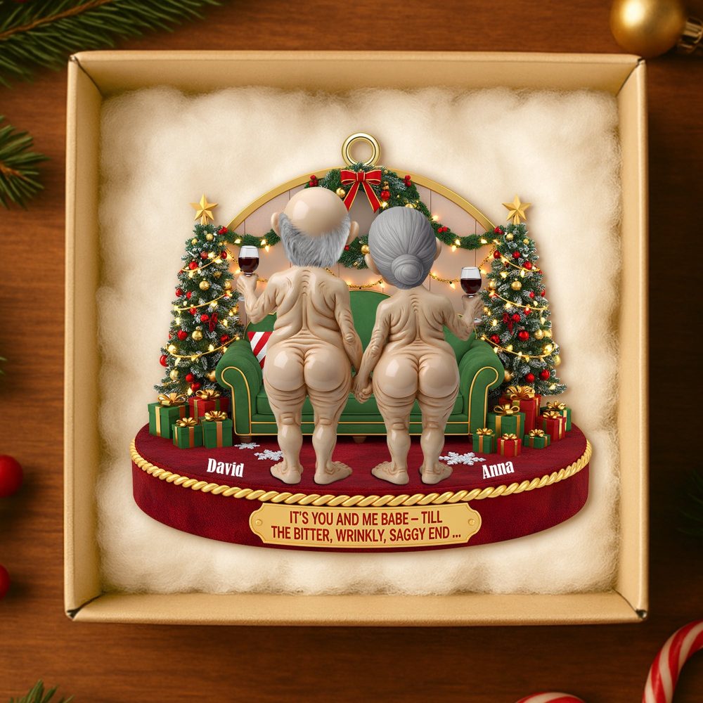 It'S You And Me, Babe - Personalized Christmas Ornament For Couples - Image 4