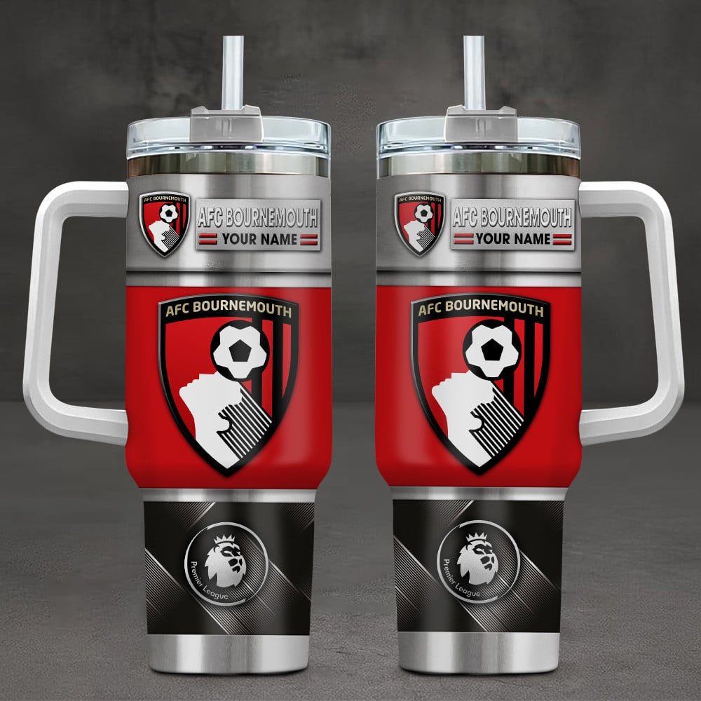 A.F.C. Bournemouth Epl Custom Stanley Cup 40 Oz Tumbler With Handle