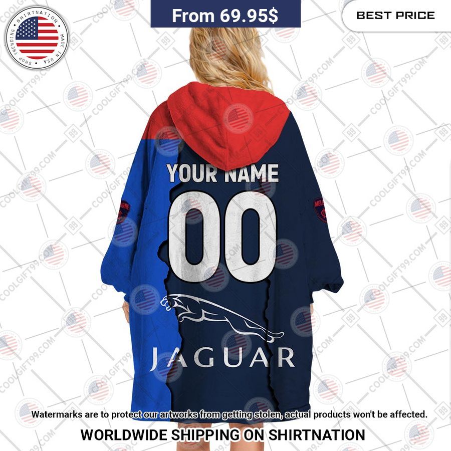 Afl Melbourne Demons Mix Custom Hoodie Blanket - Image 3