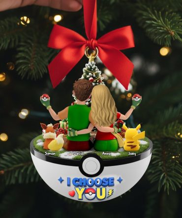 I Choose You Ornament - Personalized Gift For Couples
