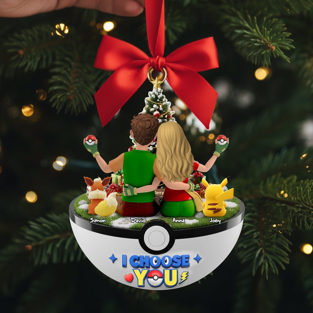 I Choose You Ornament - Personalized Gift For Couples