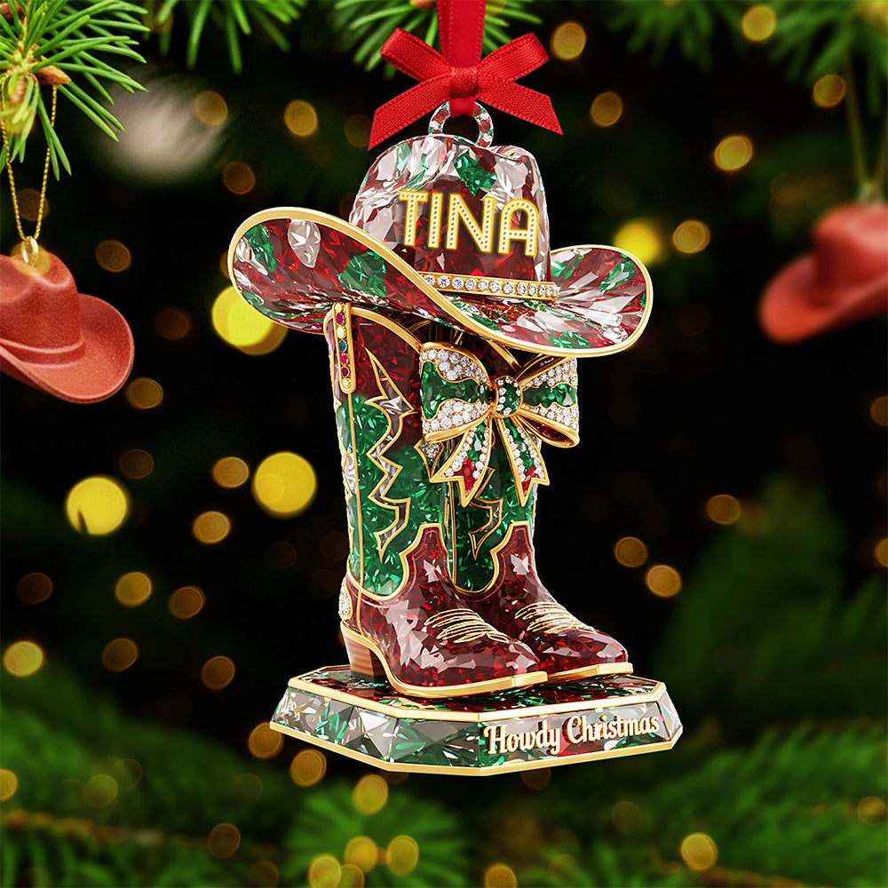 Personalized Cowboy Christmas Ornament - A Unique Gift For The Wild At Heart - Image 3
