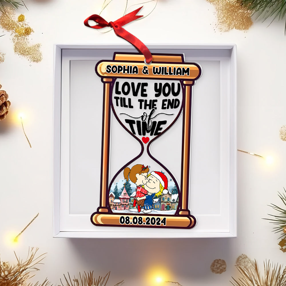 Personalized Valentine'S Day Gifts - Christmas Ornament For Couples - Love You Till The End Of Time - Image 2