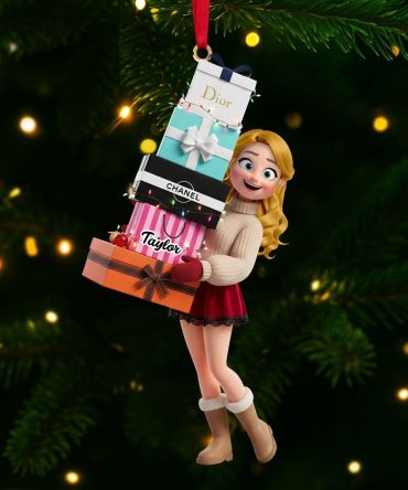 Spark Joy With Our Shopping Girl Ornament - Personalized Christmas Gift For Everyone