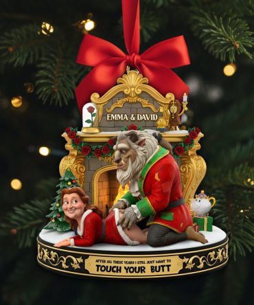 After All These Years I Still Just Want To Touch Your Butt - Playful Touchy Couple Ornament , Personalized Christmas Gift For Couples