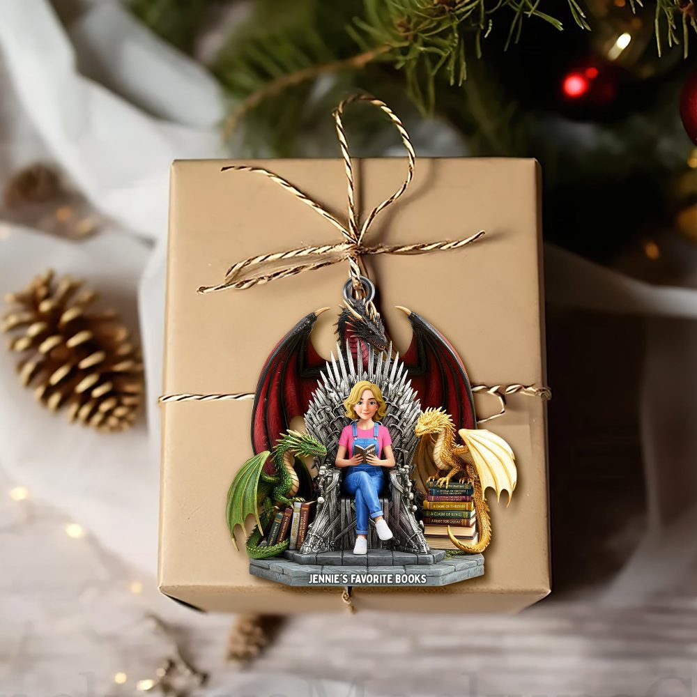 “For Every Book Lover: A Custom Holiday Keepsake” - Personalized Acrylic Christmas Ornament - Unique Gift For Book Enthusiasts, Friends, And Family - Image 4