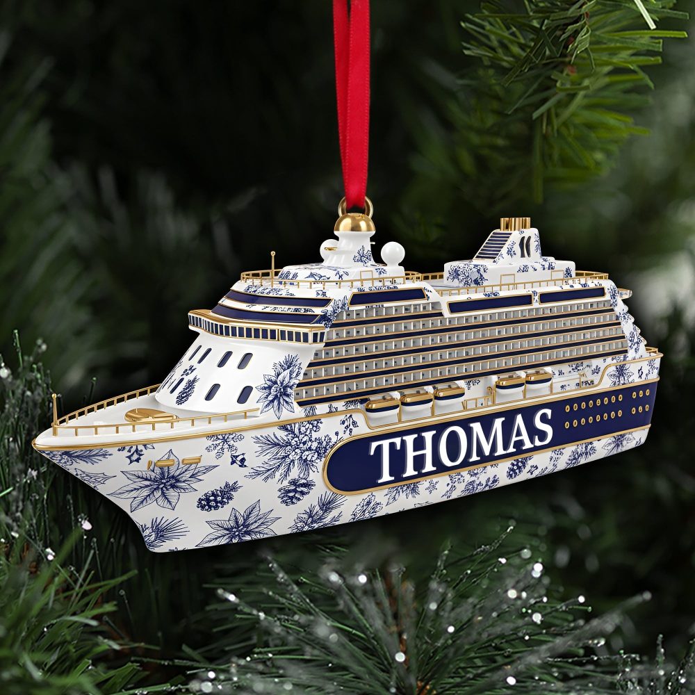 Sail Away With Personalized Charm - Road Trip Cruising Ornament - Custom Gifts For Cruising Lovers - Image 4