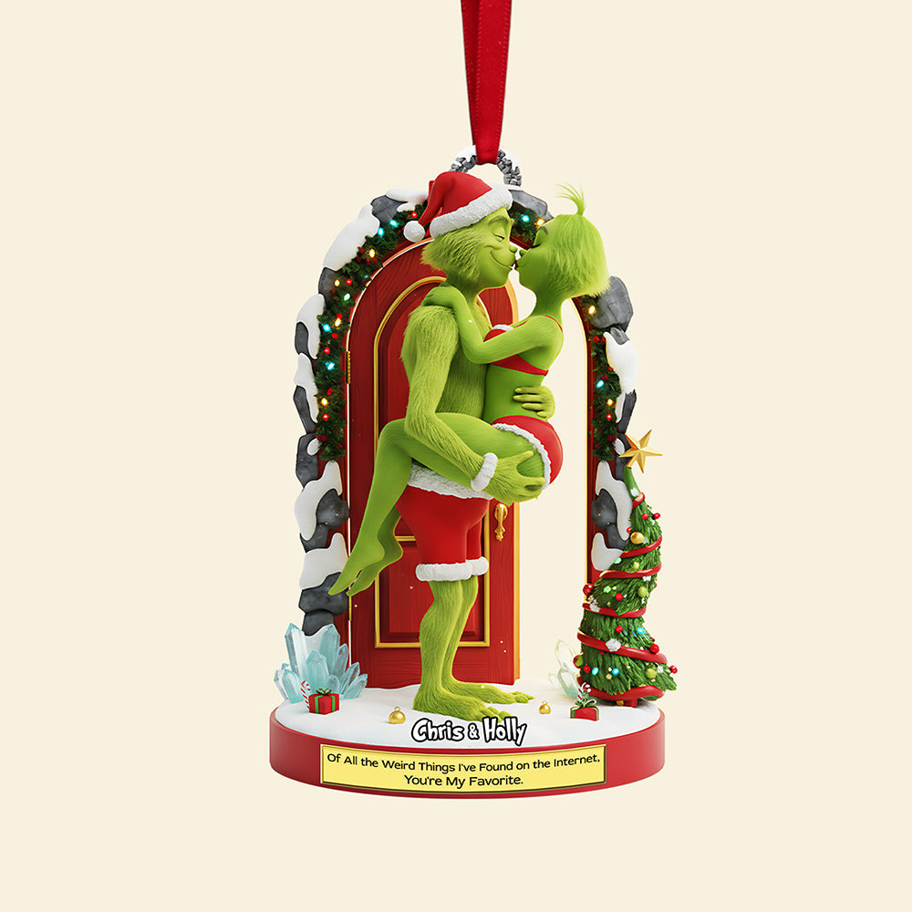Of All The Weird Things I’Ve Found On The Internet, You’Re My Favorite - Naughty Couple Christmas Ornament - Personalized Gift For Couples - Image 4