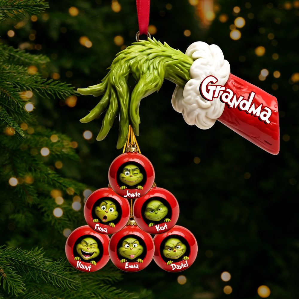 “Celebrate Family Joy With Our Green Monster Ornament” - Personalized Christmas Ornament For Family - Ideal Gift For Loved Ones - Image 3