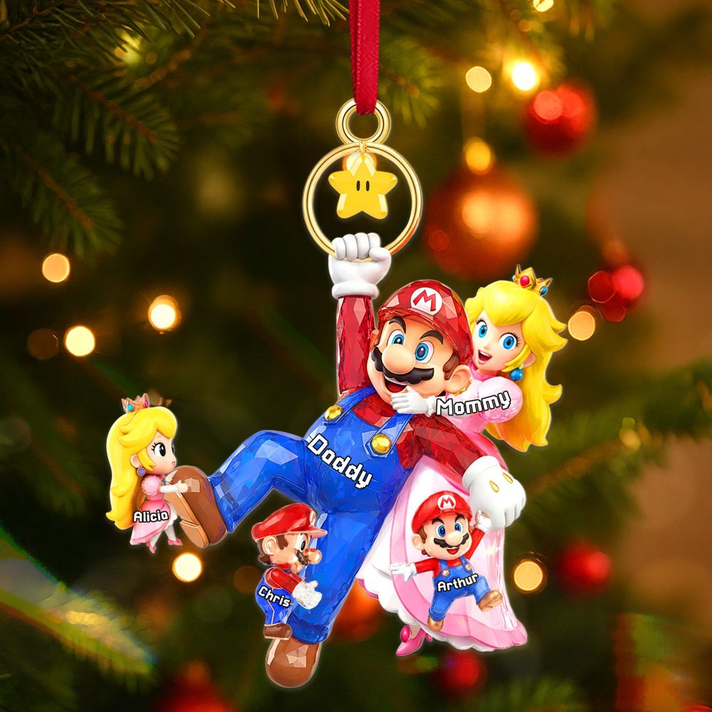 “Family Is The Heart Of Christmas” - Personalized Family Christmas Ornament - A Unique Gift For Family, Friends, And Loved Ones - Image 2