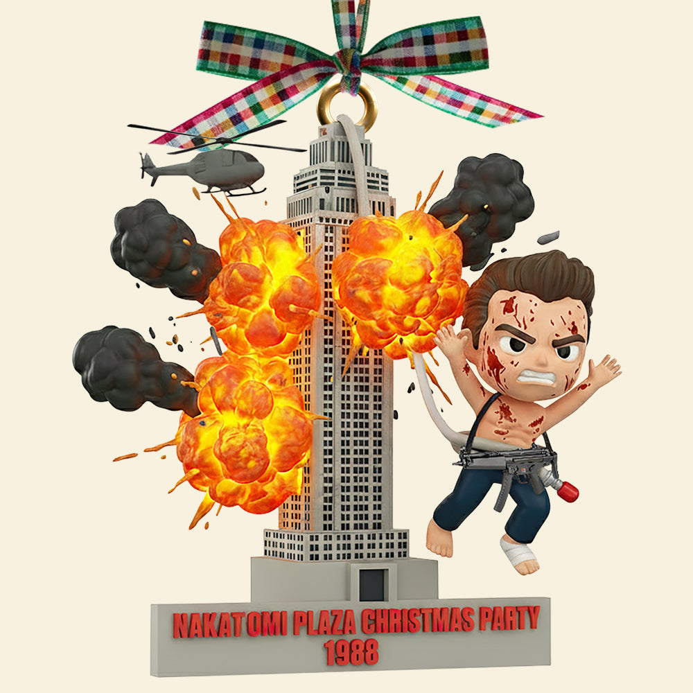 “Celebrate The Holidays With A Bang!” - Epic Christmas Ornament, Personalized Gift For Classic Movie Fans - Image 3