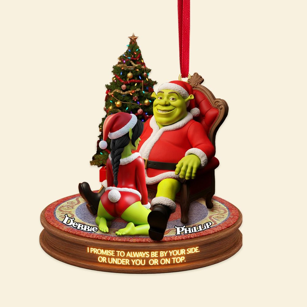 I Promise To Always Be By Your Side - Funny Couple Ornament - Personalized Gift For Couples - Image 3