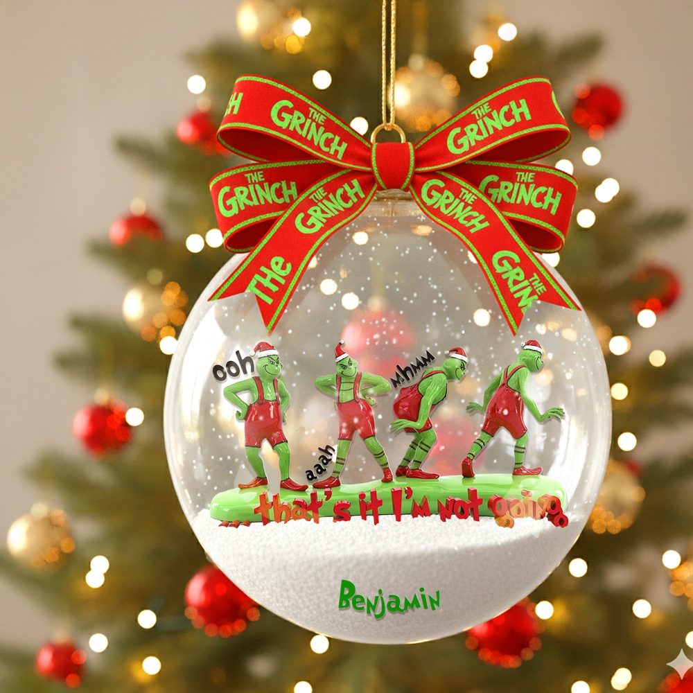 “That'S It, I'M Not Going!” Grumpy Christmas Ornament - Personalized Gift For Movie Fans