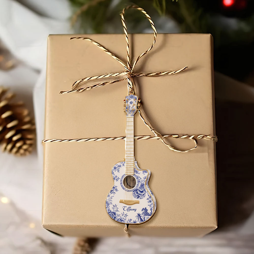 Strum Your Memories: Personalized Guitar Ornament - Perfect Gift For Music Lovers - Image 3
