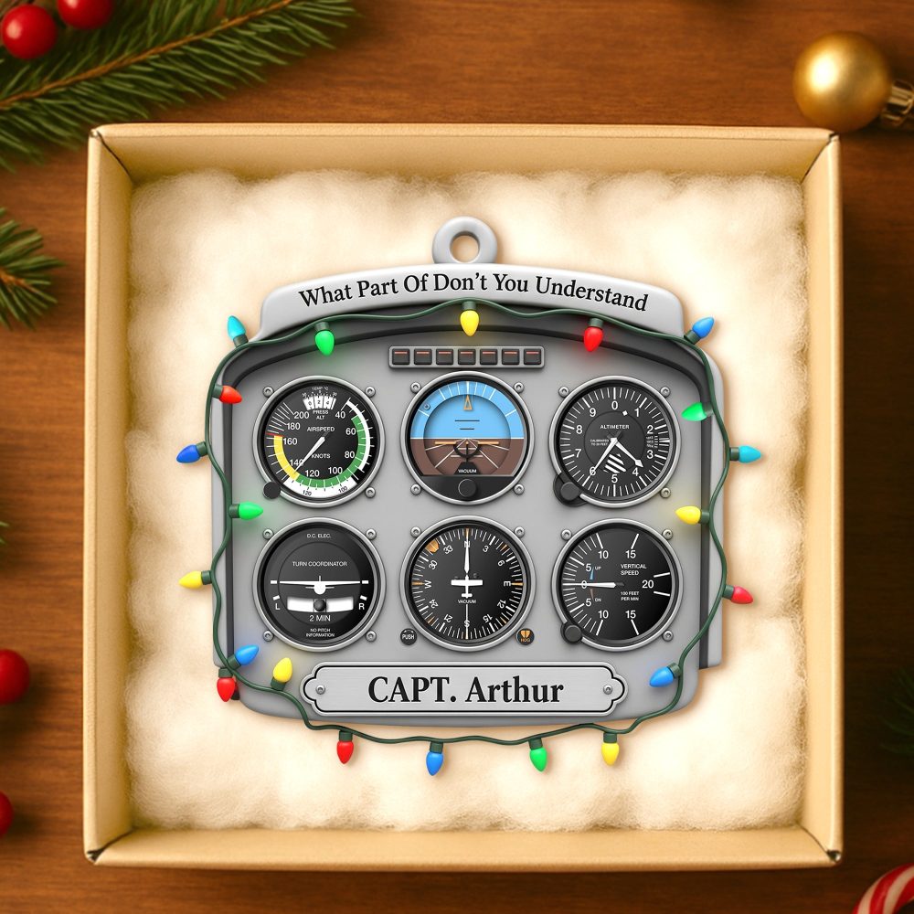 What Part Of Don'T You Understand - Personalized Pilot Christmas Ornament - Image 3